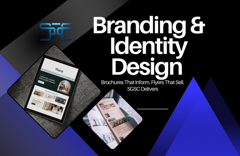 SGSC Technologies builds strong, memorable brand identities that stand out in any market. We craft logos, color palettes, typography, and brand guidelines tailored to your vision. Our designs reflect your values, voice, and business goals with precision and creativity. From startups to enterprises, we shape cohesive branding across all platforms. We don’t just design logos — we create lasting impressions. Trust SGSC to turn your business into a powerful, recognizable brand.