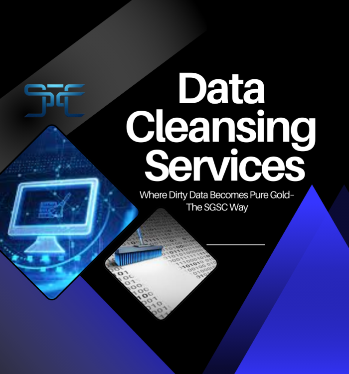SGSC Technologies offers professional Data Cleansing Services designed to eliminate inaccuracies, duplicates, and outdated entries from your datasets. With advanced automation and manual validation, we ensure your data is reliable, consistent, and analytics-ready. Trust SGSC to turn raw data into a powerful asset for smarter business decisions.