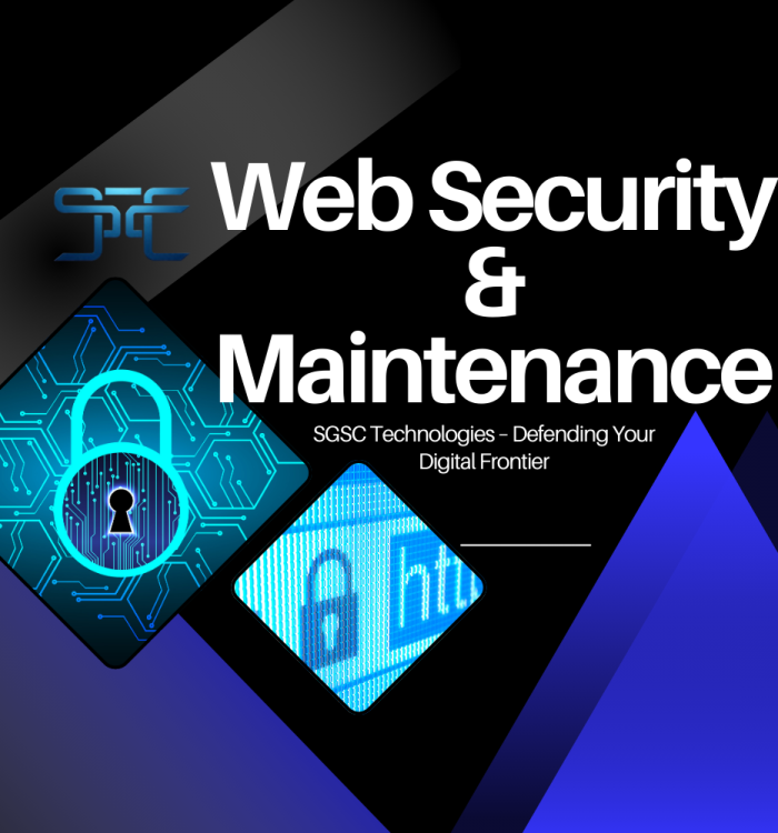 SGSC Technologies offers robust Web Security & Maintenance Services to keep your online presence safe, stable, and always up to date. We protect your website from threats, vulnerabilities, and data breaches with advanced security protocols. Our expert team ensures regular updates, backups, and performance monitoring. With SGSC, your digital assets are always secure, optimized, and in expert hands.