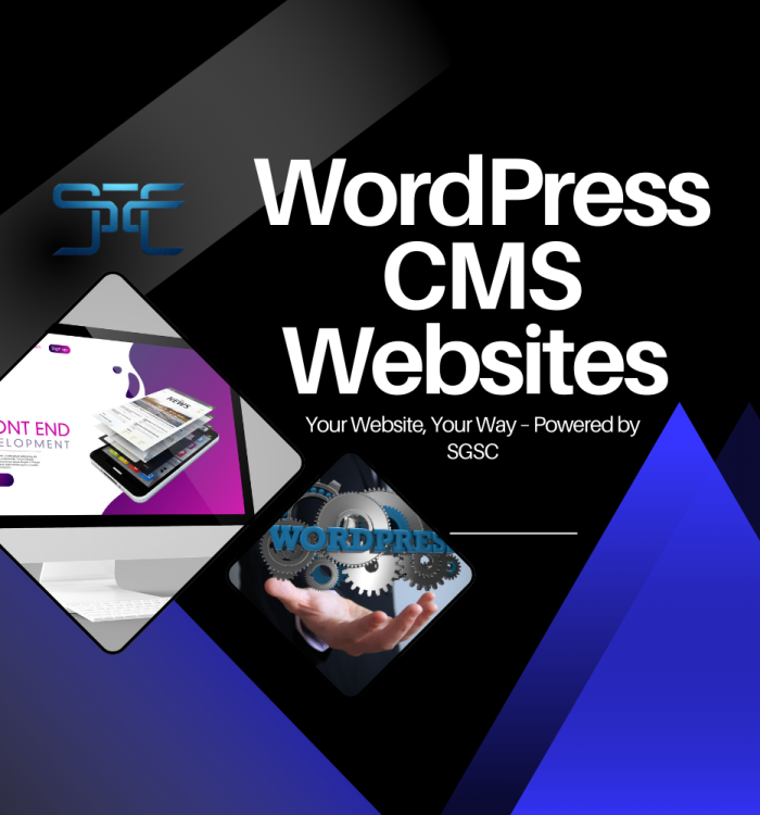 SGSC Technologies specializes in creating dynamic and user-friendly WordPress and CMS websites tailored to your business needs. We build scalable, customizable solutions that are easy to manage and update. From design to deployment, our team ensures a seamless experience with powerful features and responsive layouts. Trust SGSC to deliver professional CMS websites that grow with your brand.